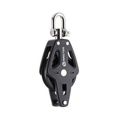 PLAIN BEARING BLOCK Sailboat Dinghy Hardware 72mm 2 5/6" Single Swivel Shackle Becket Master BP-7202F