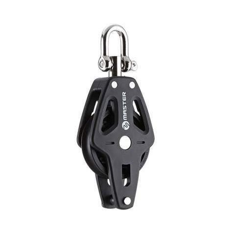 PLAIN BEARING BLOCK Sailboat Dinghy Hardware 72mm 2 5/6" Single Swivel Shackle Becket Master BP-7202F