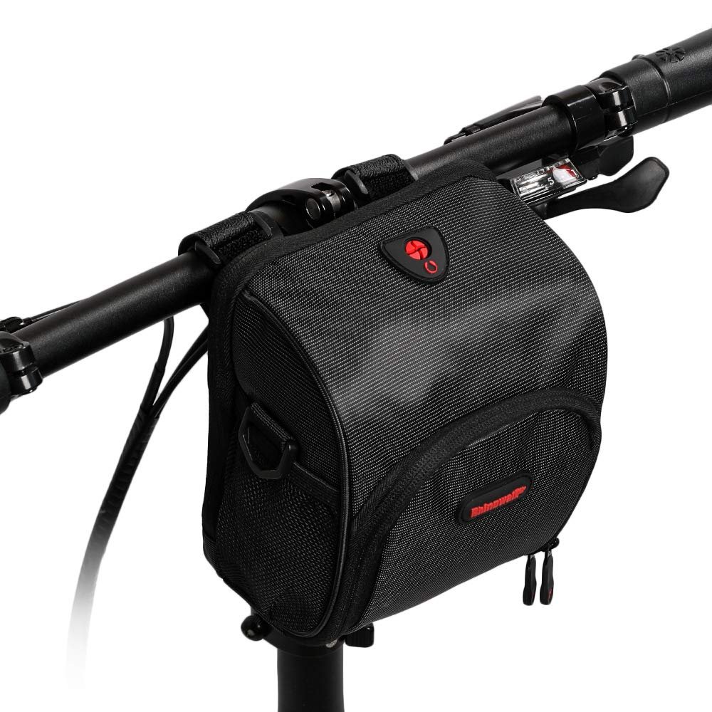 Rhinowalk Bike Handlebar Bag Bike Front Bag Road Bike Bag Bike Frame Bag Bike Basket Bag Bicycle Bag Professional Cycling Accessories-M