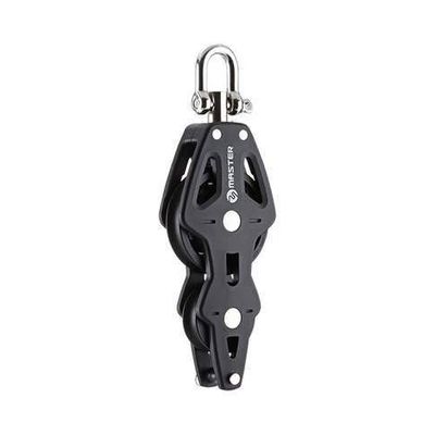 Sailboat Hardware 72mm 2 5/6" Single Swivel Shackle Fiddle Becket Plain Bearing Block Master BP-7220F