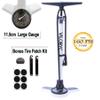 Vilobyc High Pressure Alloy Aluminum Bike Bicycle Floor Pump with Large Gauge (4.5in Diameter), 160 PSI, Reversible Presta & Schrader Valve view 1