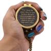 For I Know The Plans I Have For You, Jeremiah 29:11, Solid Brass Directional Engraved Compass, Baptism Gifts for Boys Girls, First Communion, Christian Gifts for Men, First Confirmation Gifts for Boys view 4