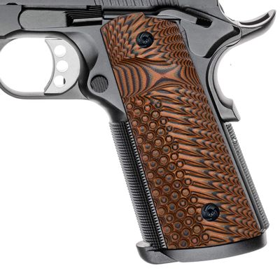 Guuun G10 Grips for Full Size 1911 Magwell Grip Ambi Safety Cut OPS Eagle Wing Texture