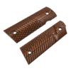 Guuun G10 Grips for Full Size 1911 Magwell Grip Ambi Safety Cut OPS Eagle Wing Texture view 3