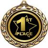 1st Place Medals - 2 1/2" Laurel Wreath First Place Medal - Great First Place Awards for Kids 50 Pack view 2