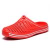 ILINXUAN Womens Mens Bathroom Garden Non-slip Hole Breathable Lightweight Sandals Unisex Beach Quick Drying Sandals Couple Indoor/Outdoor Slippers Red EU 39 view 1