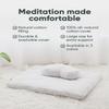 Mindful Modern Zabuton Meditation Mat - Cotton Filled Yoga and Meditation Pad - Zabuton Meditation Cushion for Kneeling and Sitting Support - Large Rectangular Sitting Floor Pillow for Bench or Zafu view 4