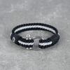 Cord Bracelet For Women | Beautiful Braided Accessory | Womens Chakra Bracelet | Black Colour | Black Shackle S-5-7.25 view 2