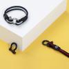 Cord Bracelet For Women | Beautiful Braided Accessory | Womens Chakra Bracelet | Black Colour | Black Shackle S-5-7.25 view 3