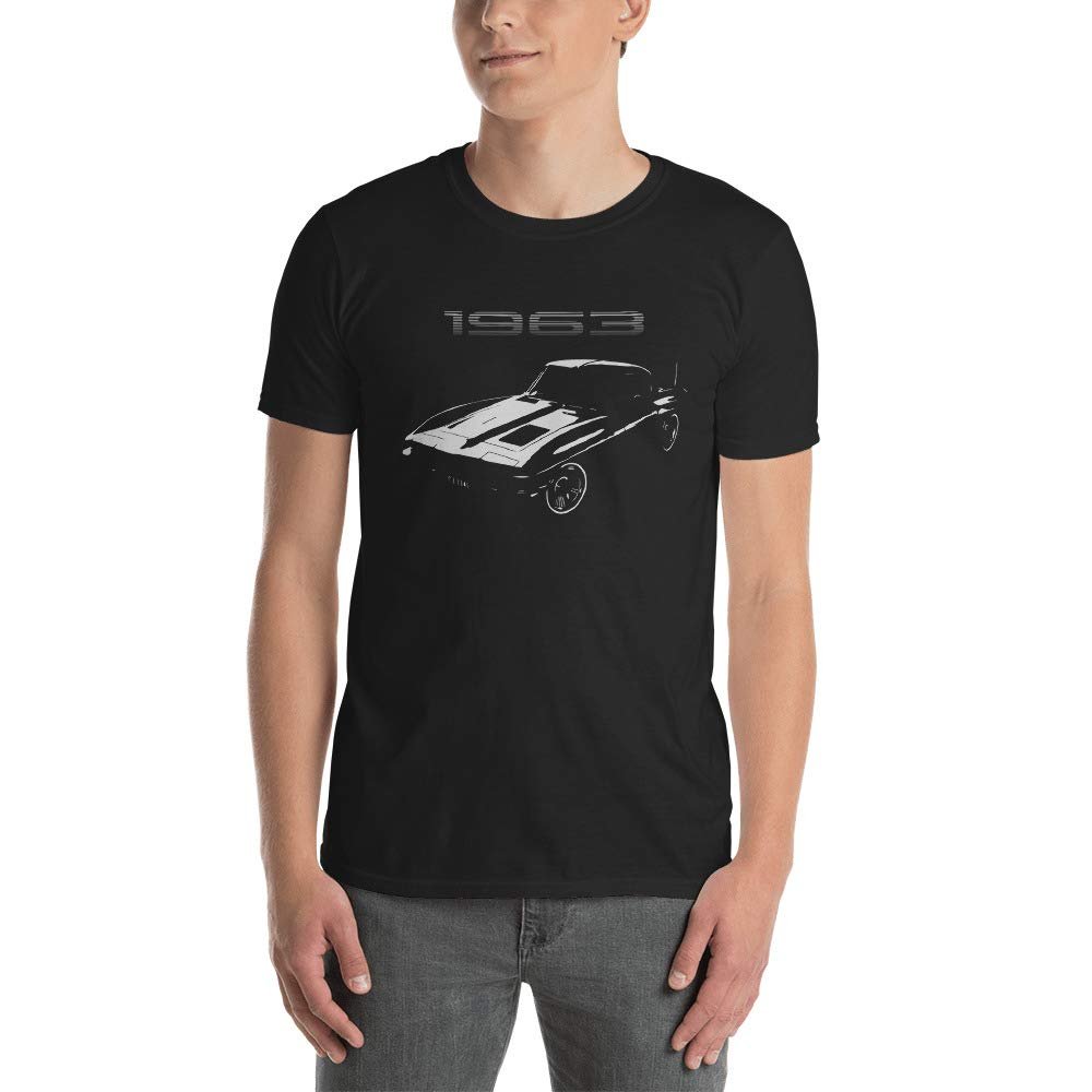1963 Vette Split-Window c2 2nd gen Collector car T-Shirt Black