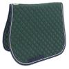 Dover Saddlery DS Quilted All-Purpose Piped Saddle Pad, Size: All-Purpose-A/P, Color: Hunter/White/Navy view 1
