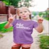 Bold Big Sister Colorful Sibling Reveal Announcement T-Shirt for Baby and Toddler Girls Sibling Outfits Purple Shirt 18 Months view 3