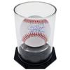 OnDisplay Deluxe UV-Protected Baseball/Tennis Display Case - Round Black Base view 1