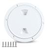 Boat Hatch, 4" 6" 8" White Round Non Slip Inspection Hatch w/Detachable Cover for Marine Boat Yacht (8 Inch) view 1
