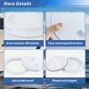 Boat Hatch, 4" 6" 8" White Round Non Slip Inspection Hatch w/Detachable Cover for Marine Boat Yacht (8 Inch) view 2