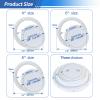 Boat Hatch, 4" 6" 8" White Round Non Slip Inspection Hatch w/Detachable Cover for Marine Boat Yacht (8 Inch) view 3