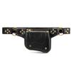 Gothic Steampunk Men's Chest Bag Women's Waist Bag Tactical Bag Phone Key Coin Purse Chest Bag Chain Fanny Pack Chest Bum Hip Purse Travel Gold Rivet (A) view 1