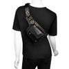 Gothic Steampunk Men's Chest Bag Women's Waist Bag Tactical Bag Phone Key Coin Purse Chest Bag Chain Fanny Pack Chest Bum Hip Purse Travel Gold Rivet (A) view 2
