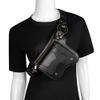 Gothic Steampunk Men's Chest Bag Women's Waist Bag Tactical Bag Phone Key Coin Purse Chest Bag Chain Fanny Pack Chest Bum Hip Purse Travel Gold Rivet (A) view 3