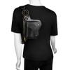 Gothic Steampunk Men's Chest Bag Women's Waist Bag Tactical Bag Phone Key Coin Purse Chest Bag Chain Fanny Pack Chest Bum Hip Purse Travel Gold Rivet (A) view 4