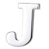 HONEY BEAR Initial Alphabet Letter Lapel Pins Collar Badge Brooches for Mens/Womens Shirt Dress Decoration Silver J 0.94inch view 1