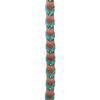 Martin Saddlery Latigo Laced Barrel Rein 3/4-inch Thick Buckle and Keeper Snap Ends, Turquoise view 3