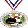 Bowling Medal, 2 1/2" Silver Glitter Bowling High Series Medals, Great Bowling Ball Awards 50 Pack Prime view 1