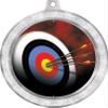 Archery Medal, 2 1/2" Silver Glitter Archery Board Medals, Great Archery Target Awards 100 Pack Prime view 2