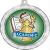 Academic Medal, 2 1/2" Silver Glitter Kids Academic Medals, Great Education Awards 50 Pack Prime view 2