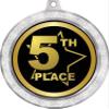 5th Place Medal, 2 1/2" Silver Glitter Fifth Place Medals, Great Fifth Place Awards 50 Pack Prime view 2