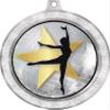 2 1/2" Silver Dance Medals, Glitter Ballet Girls Dance Awards 20 Pack view 2