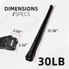 Signature Fitness Total Body Workout Weighted Bar Weighted Workout Bar Weighted Exercise Bar, 30-Pound view 2