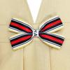 Sunny Fashion Girls Dress Beige Suspender School Uniform Bow Tie Size 7 view 4