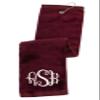 Personalized Custom Golf Towel - Add Your Embroidered Monogram - Trifold Golf Towels with Grommet and Carabiner Clip, Hook view 1