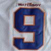 The Waterboy #9 Bobby Boucher Adam Sandler 50th Anniversary Movie Mud Dogs Bourbon Bowl Football Jersey (White, XX-Large) view 4