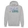 AH1177 - FGCU Eagles Throwback Year Stripe Hoodie - Large - Sport Grey view 1