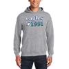 AH1177 - FGCU Eagles Throwback Year Stripe Hoodie - Large - Sport Grey view 4
