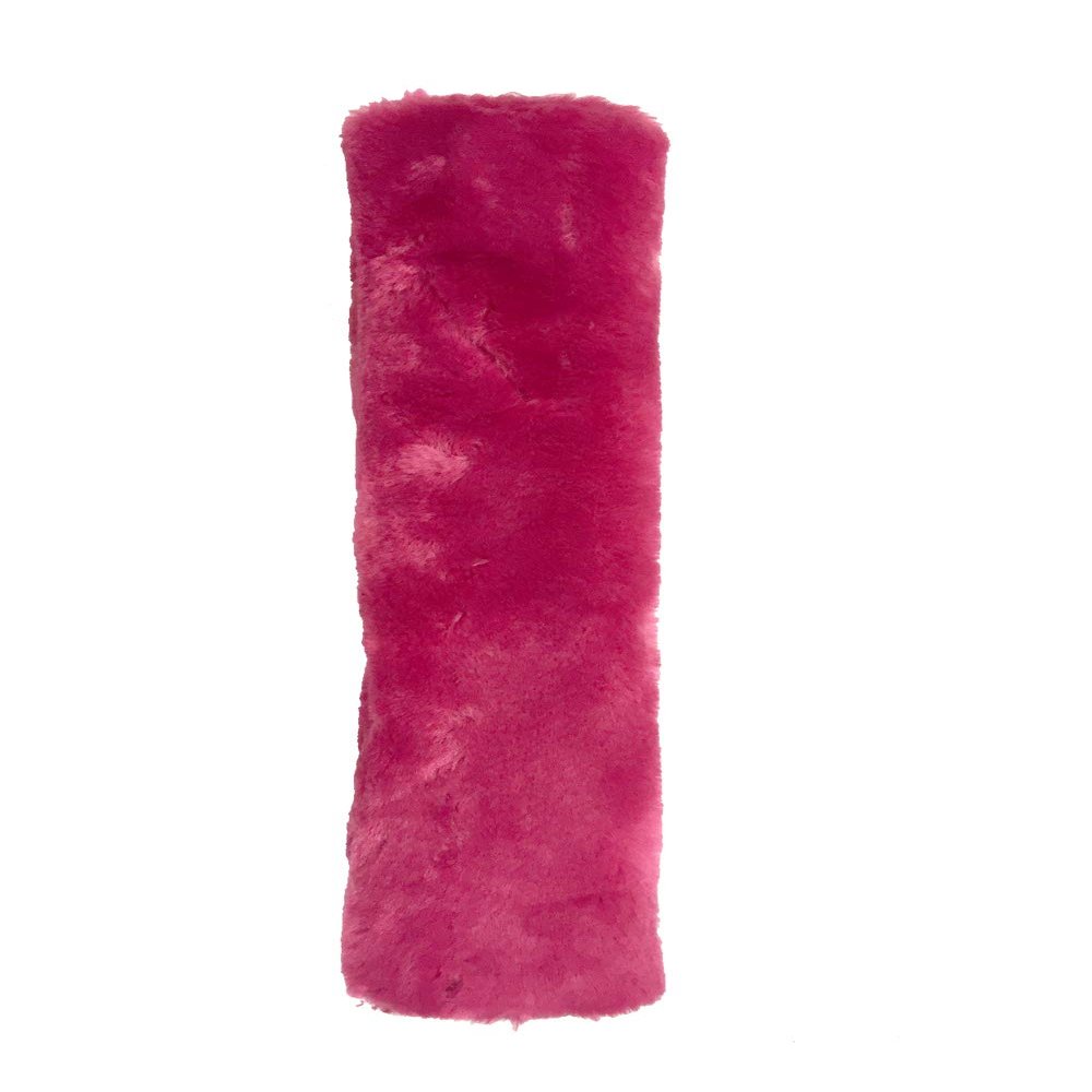 Rhinegold Unisex's Luxe Noseband Cover, Raspberry, One Size