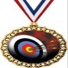 Archery Medal, 2 1/2" Galaxy Star Archery Board Medals, Great Archery Target Awards 50 Pack Prime view 1
