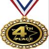 4th Place Medal, 2 1/2" Galaxy Star Fourth Place Medals, Great Fourth Place Awards 50 Pack Prime view 1