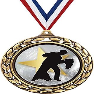 Ballroom Dance Medals - 2 1/2" Laurel Wreath Dancing Medal - Great Dancer Awards for Kids 100 Pack Prime
