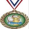 Academic Medals - 2 1/2" Laurel Wreath Kids Academic Medal - Great Education Awards for Kids 50 Pack Prime view 1