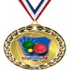 Bocce Ball Medals - 2 1/2" Laurel Wreath Bocce Ball Medal - Great Bocce Ball Awards for Kids 100 Pack view 1