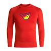 Junior Guards 3-Color Shaka Long Sleeve Rashguard - Red - YL/12 view 1