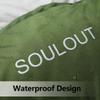 3-4 Season Sleeping Bag for Adults & Kids, Lightweight Warm Cold Weather Camping Bag with Waterproof Compression Sack  Portable for Hiking, Backpacking, Traveling & Outdoor Adventures (Army Green) view 4