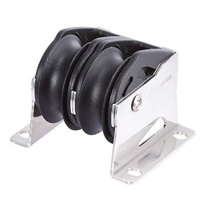 Marine Boat Yacht Sailboat Dinghy 38mm 1 1/2 Inch Deluxe Double Upright Lead Block Small Boat Block Master SPB-3816F