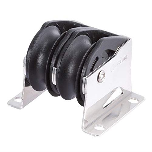 Marine Boat Yacht Sailboat Dinghy 38mm 1 1/2 Inch Deluxe Double Upright Lead Block Small Boat Block Master SPB-3816F