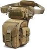 ANTARCTICA Waterproof Military Tactical Drop Leg Pouch Bag Type B Cross Over Leg Rig Outdoor Bike Cycling Hiking Thigh Bag (Brown) view 1