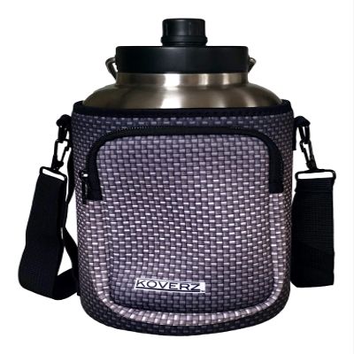 Koverz One Gallon Jug Carrier, Compatible with Yeti & RTIC One Gallon Jugs - Carbon Fiber
