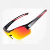 Sports Sunglasses Portable Ride Solar Polarized Glasses Ultralight Frame Design Anti UV Glasses Mirror Anti Glare Riding Glasses Windproof P-48 (Red) view 1